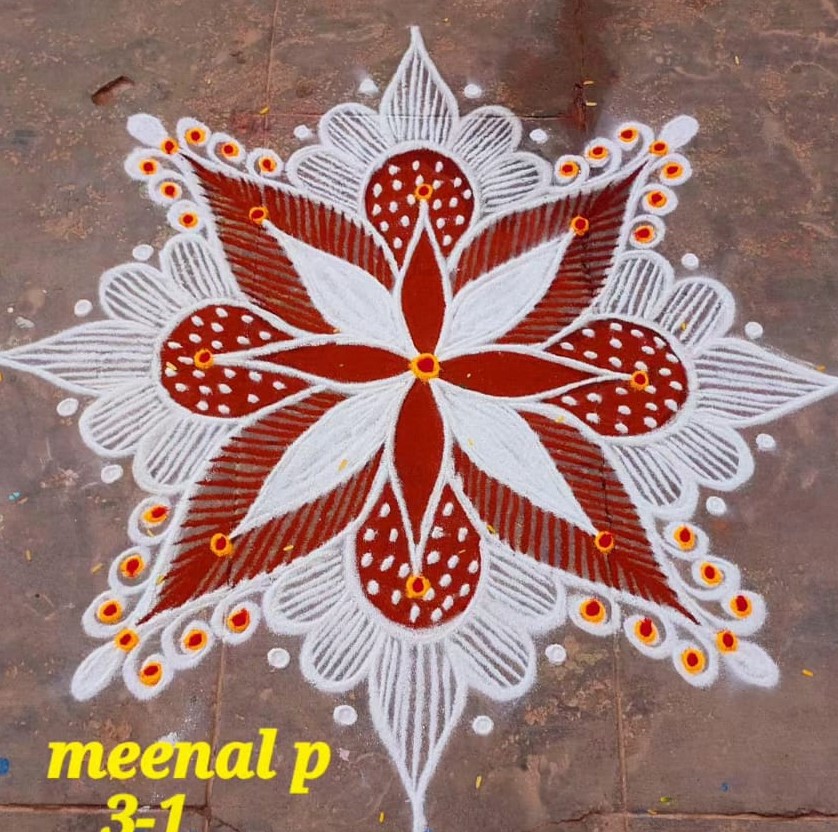 Best Rangoli Design With Dots All